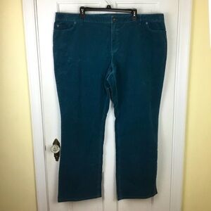 Coldwater Creek Deep Teal Wide Leg Pants